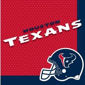 🆕 2 packs of Houston Texans Lunch Napkins 36ct